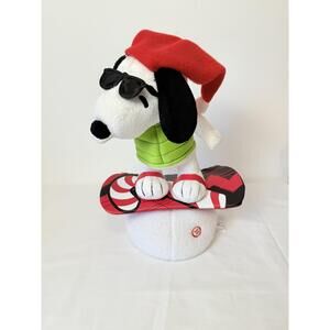 Hallmark Peanuts Snowboard Snoopy Animated Musical Motion Sound Plush Doll